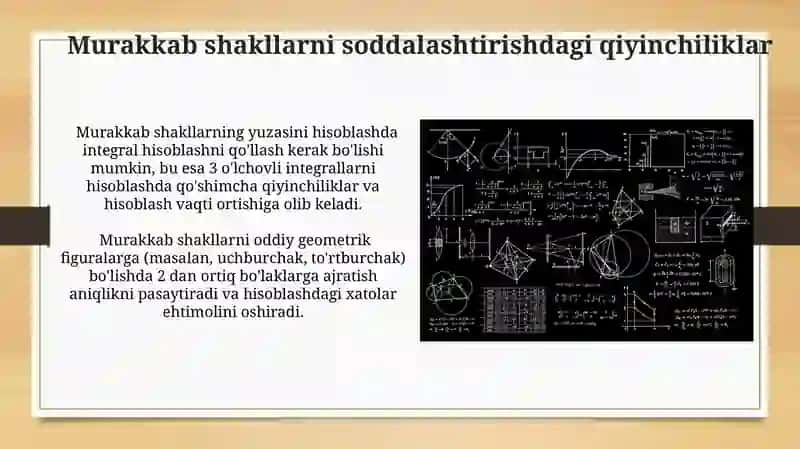 Murakkab shakllarni hisoblash 3