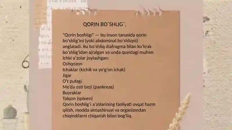 Qorinbo`shlig`Ikasalliklari 3