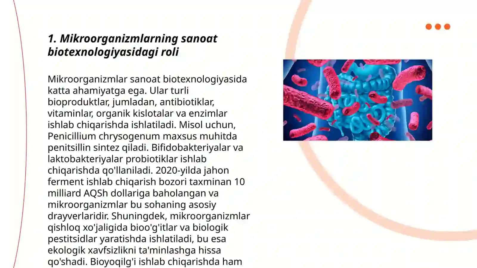 Mikroorganizmlar biotexnologiyasi 3
