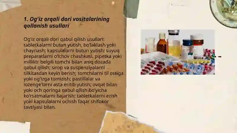Dori vositalarining qollanish usullari 3