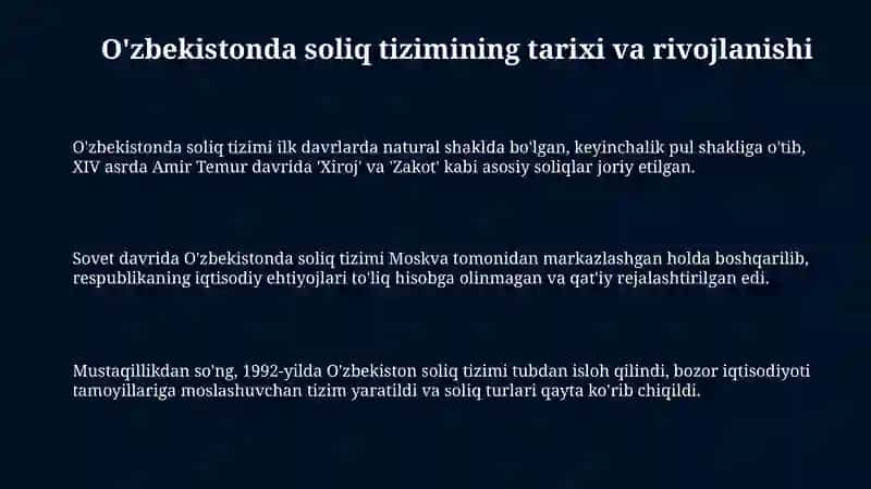 O'zbekistonda soliq tizimi 3