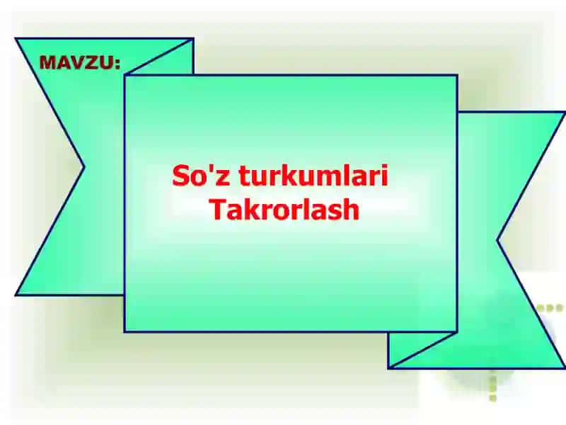 So'z turkumlari 3