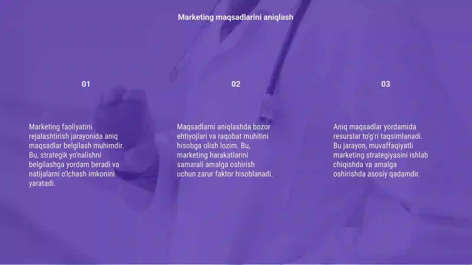 Marketing faoliyatini rejalashtirish 3