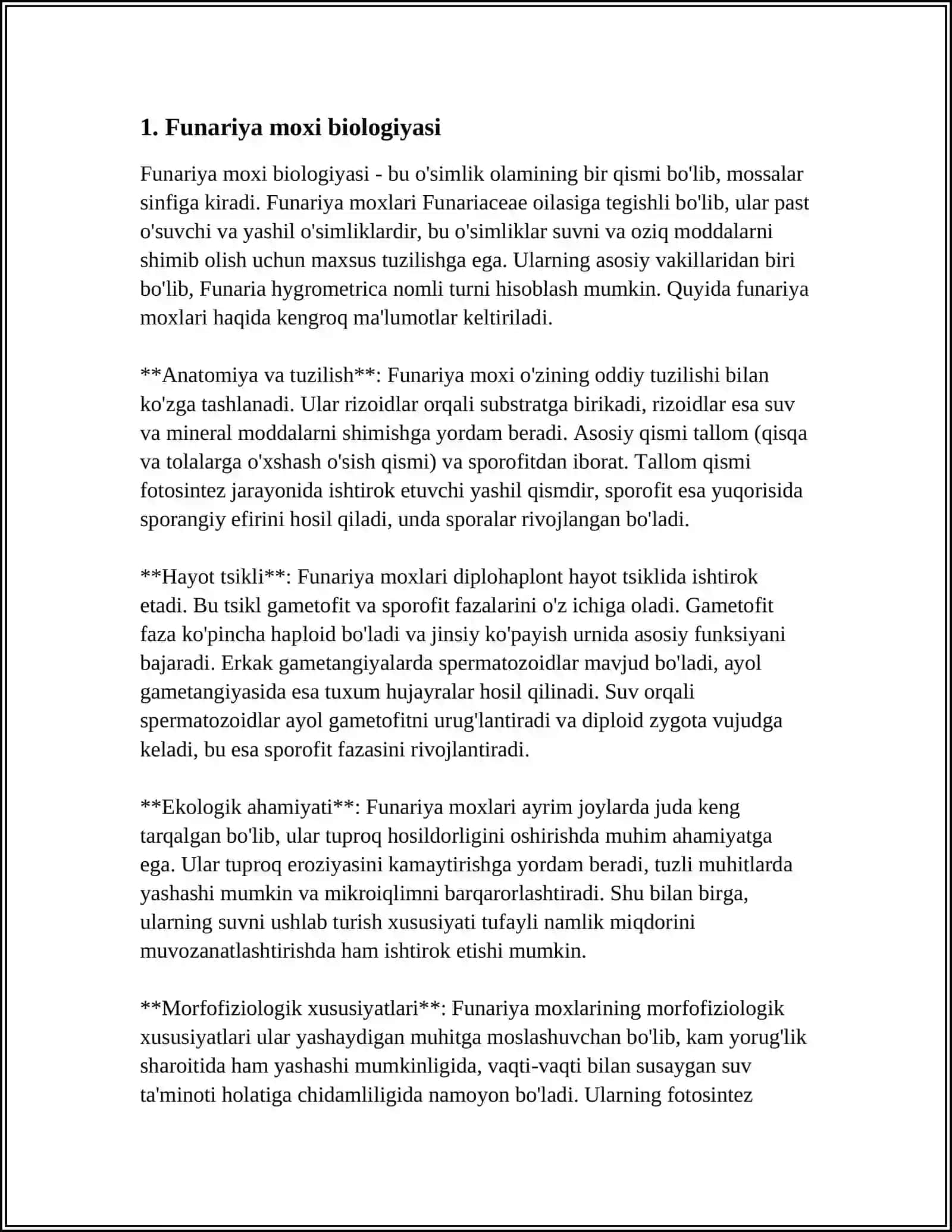 MOXSIMONLAR HAQIDA TUSHUNCHA FUNARIYA MOXI 3