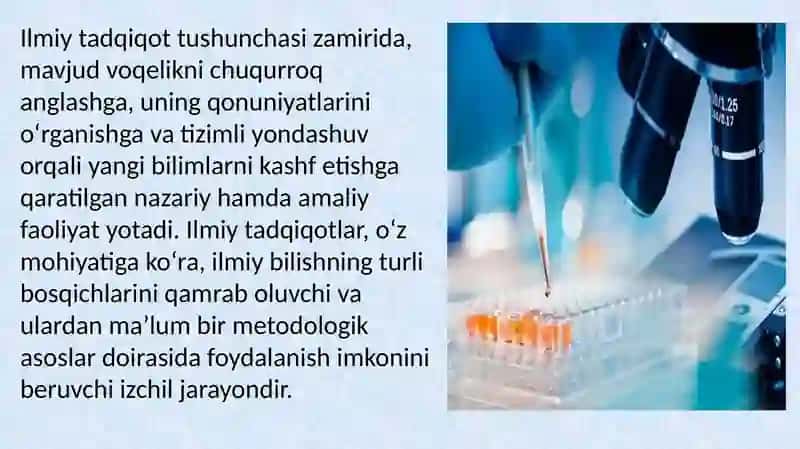 Ilmiy Tadqiqot Asoslari 3