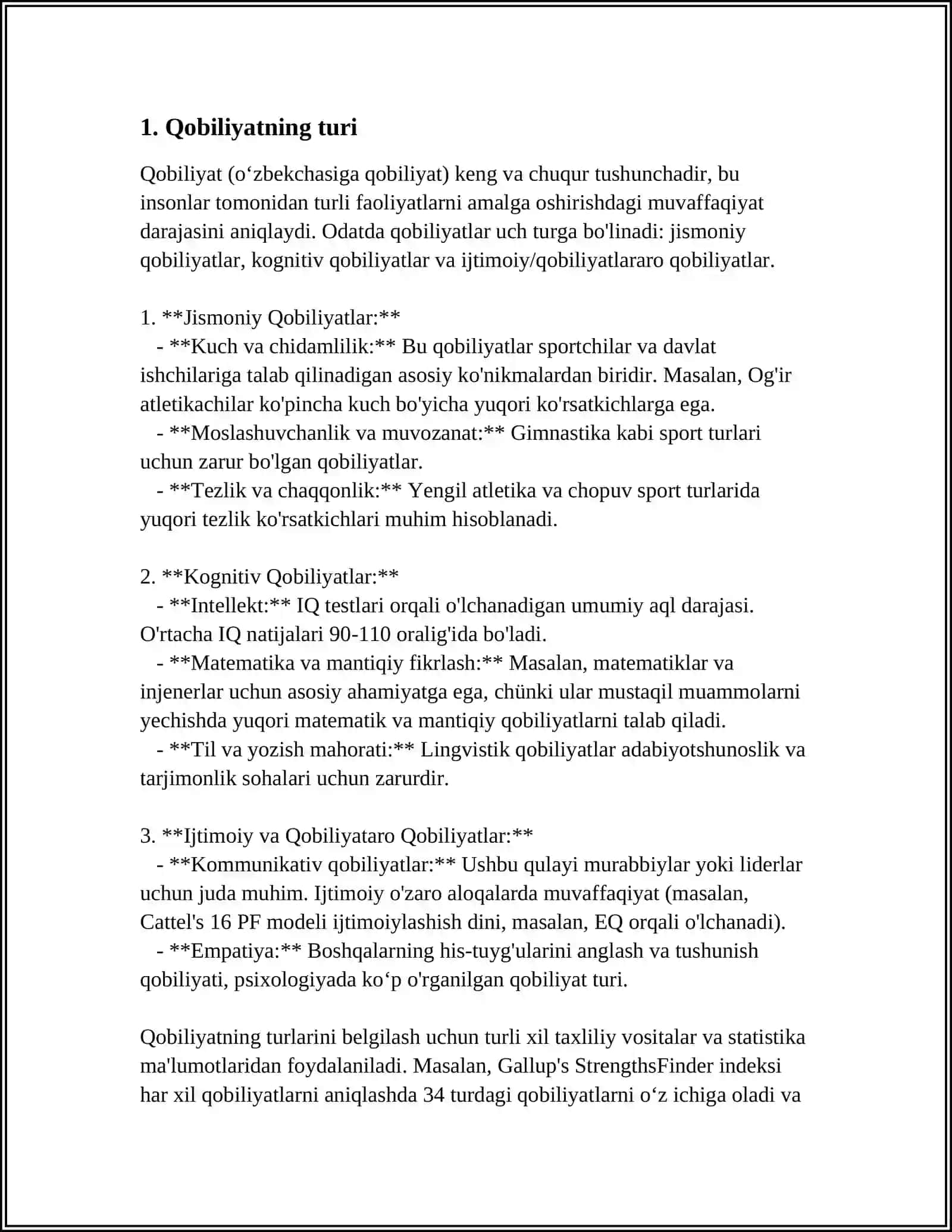 Qobiliyat 3