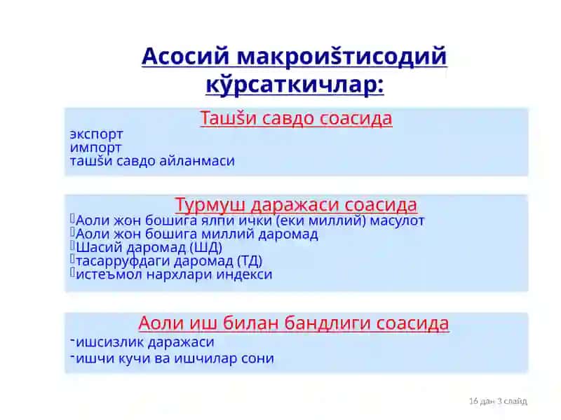 Асосий макроиштисодий кўрсаткичлар 3