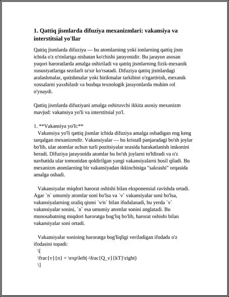 QATTIQ JISMLARDA DIFFUZIYA HODISASI 3