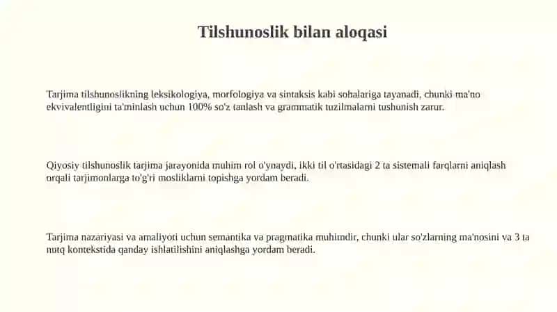 Tarjima nazariyasi va amaliyoti 3