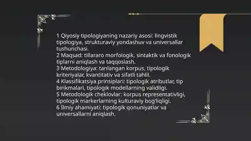 Qiyosiy tipologiya 3