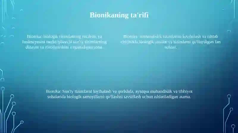 Bionika 3