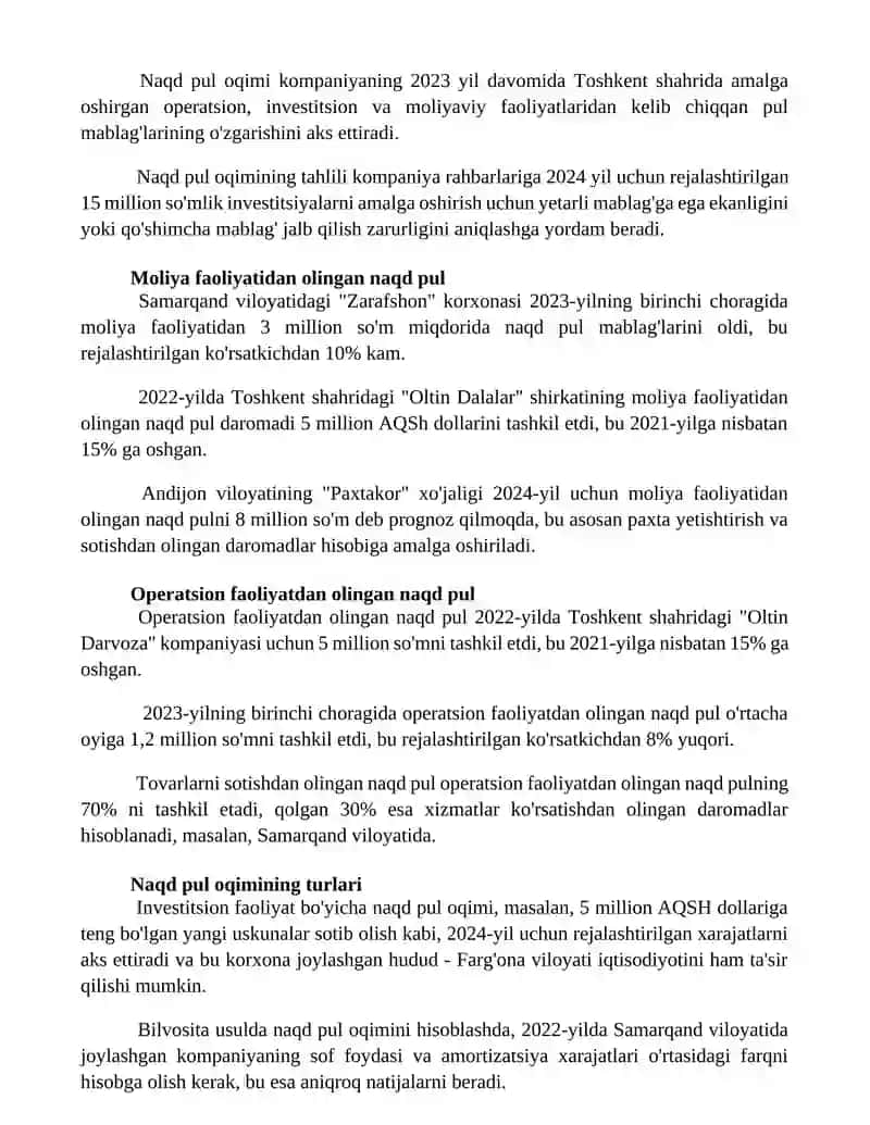 Pul mablag'lari xisobi 3