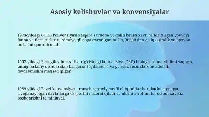 ATROF MUHIT MUHOFAZASI BOYICHA XALQARO BITIM VA KONVENSIYALAR 3