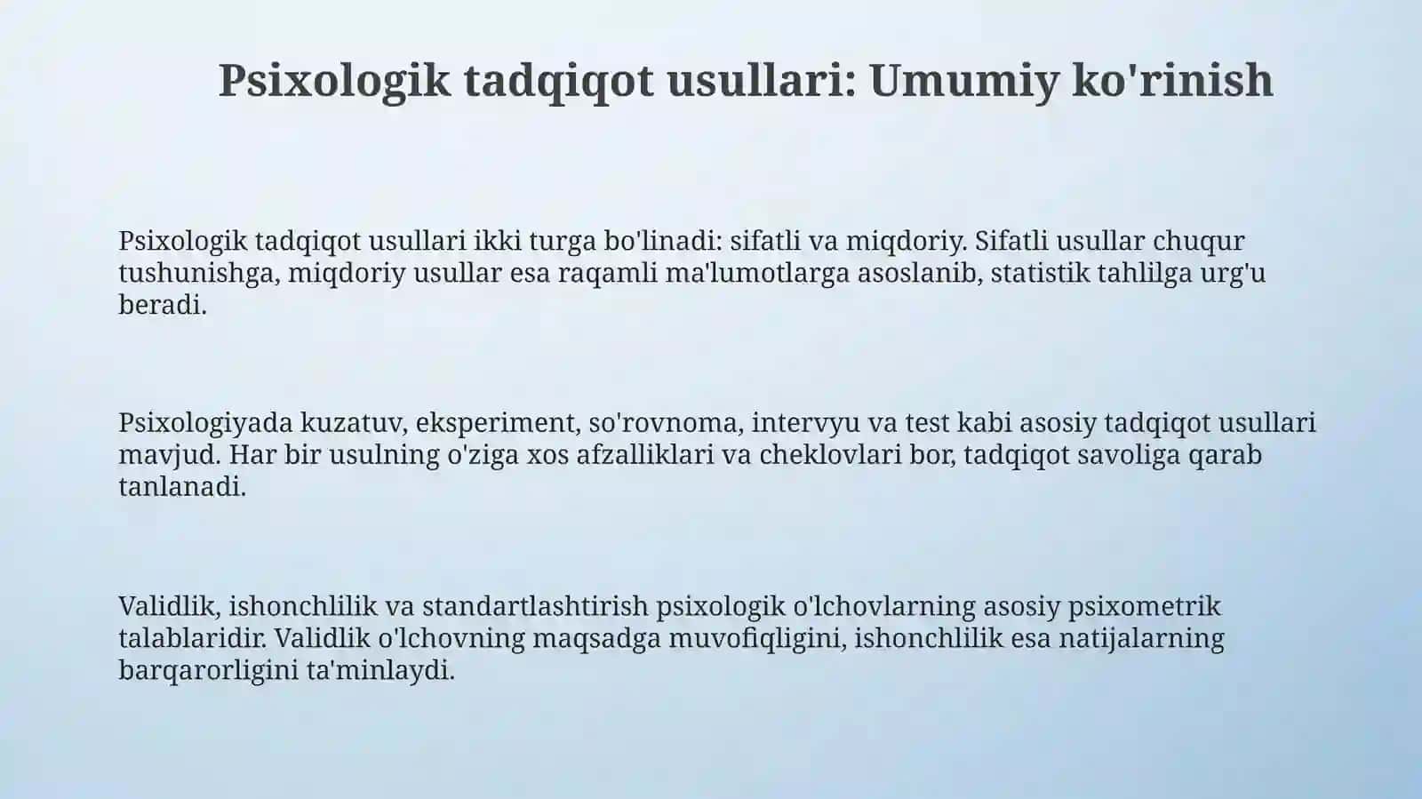 Psixologik tadqiqot metodlari 3