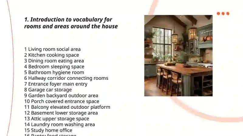 Around the house. Rooms 3