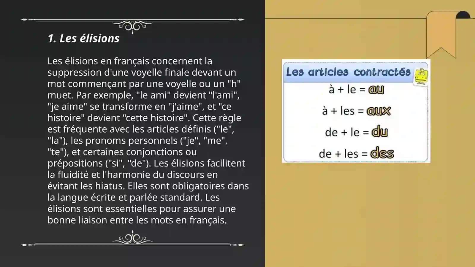 Contraction des sons en français 3