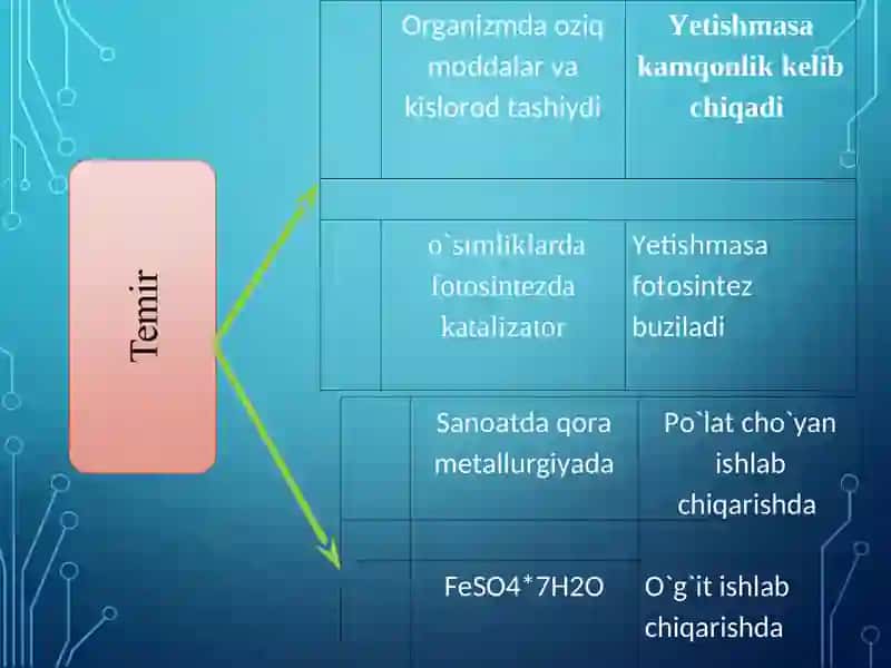 TEMIR VA UNING BIRIKMALARI ISHLATILISHI AHAMIYATI 3