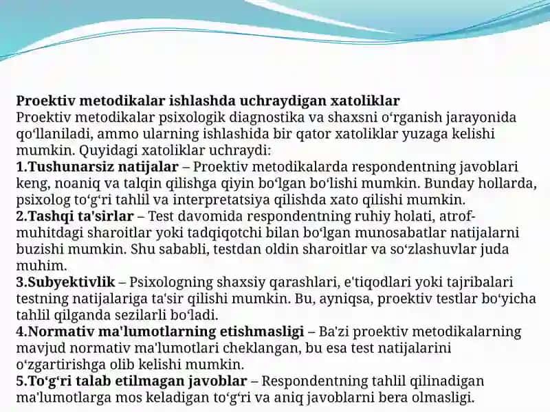 Shaxsning emotsional xolatlari psixodiagnostikasi 3