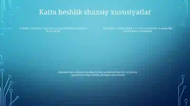 Shaxs Va Individuallik 3