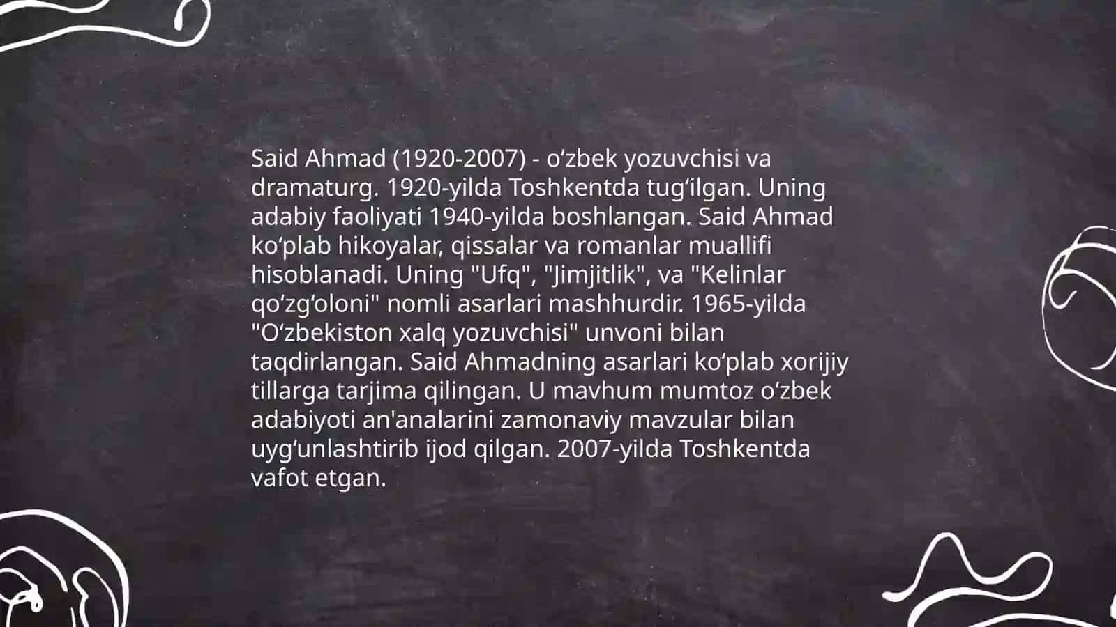 Said Ahmad qoplon hajviya hikoyasining uslubiy tahlili 3