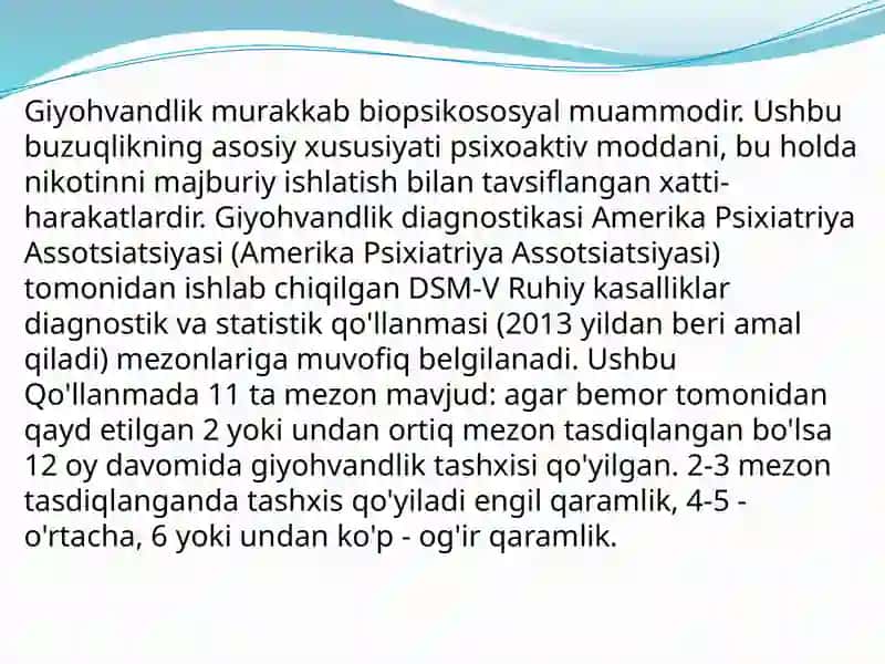 Nikotinizm va uning asoratlari 3