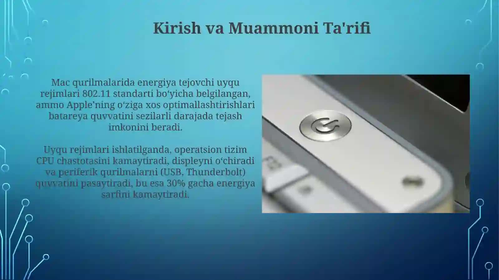 MAC darajasida energiya tejovchi uyqu rejimlari 3
