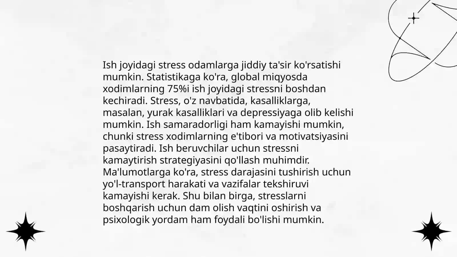 Stressga ta'sir etuvchi omillar 3