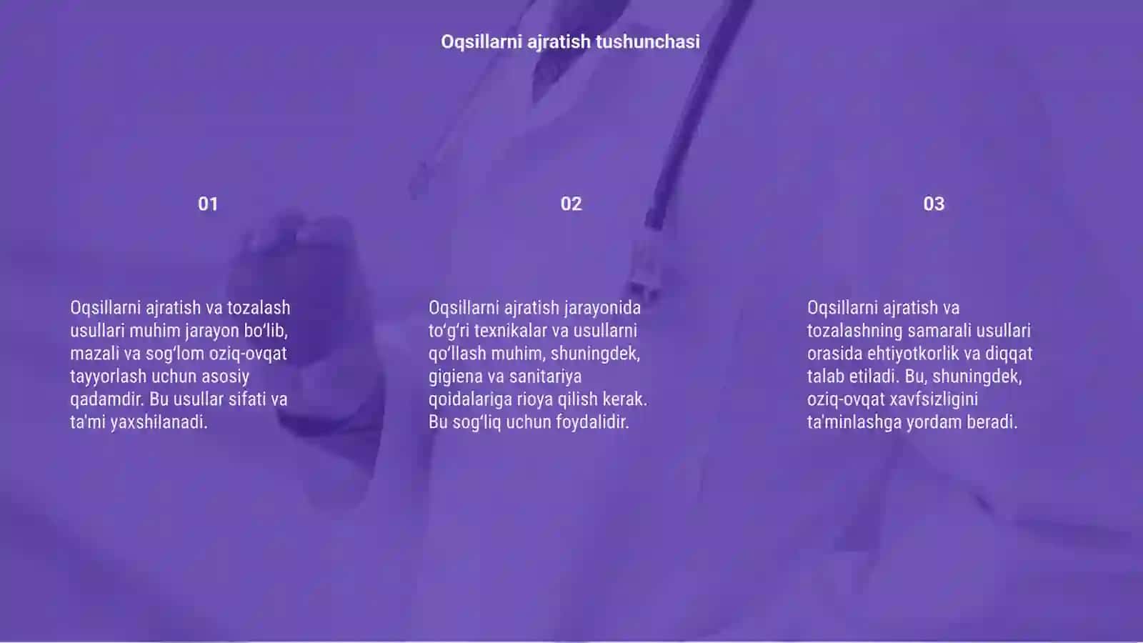 Oqsillarni ajratish va tozalash usullari 3