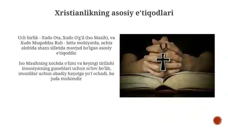 Xristianlikning asosiy e'tiqodlari 3