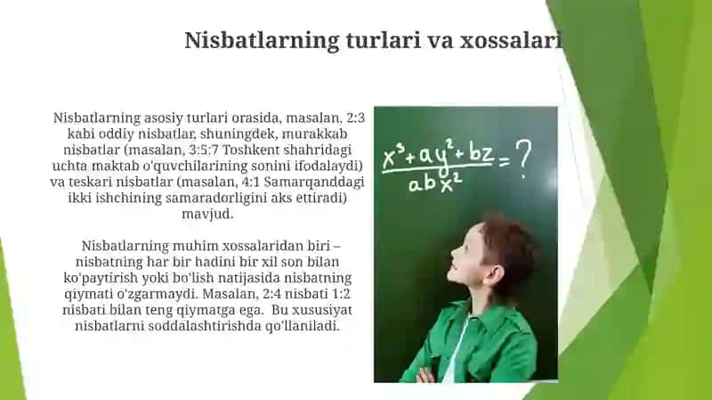 Matematikada nisbat tushunchasi 3