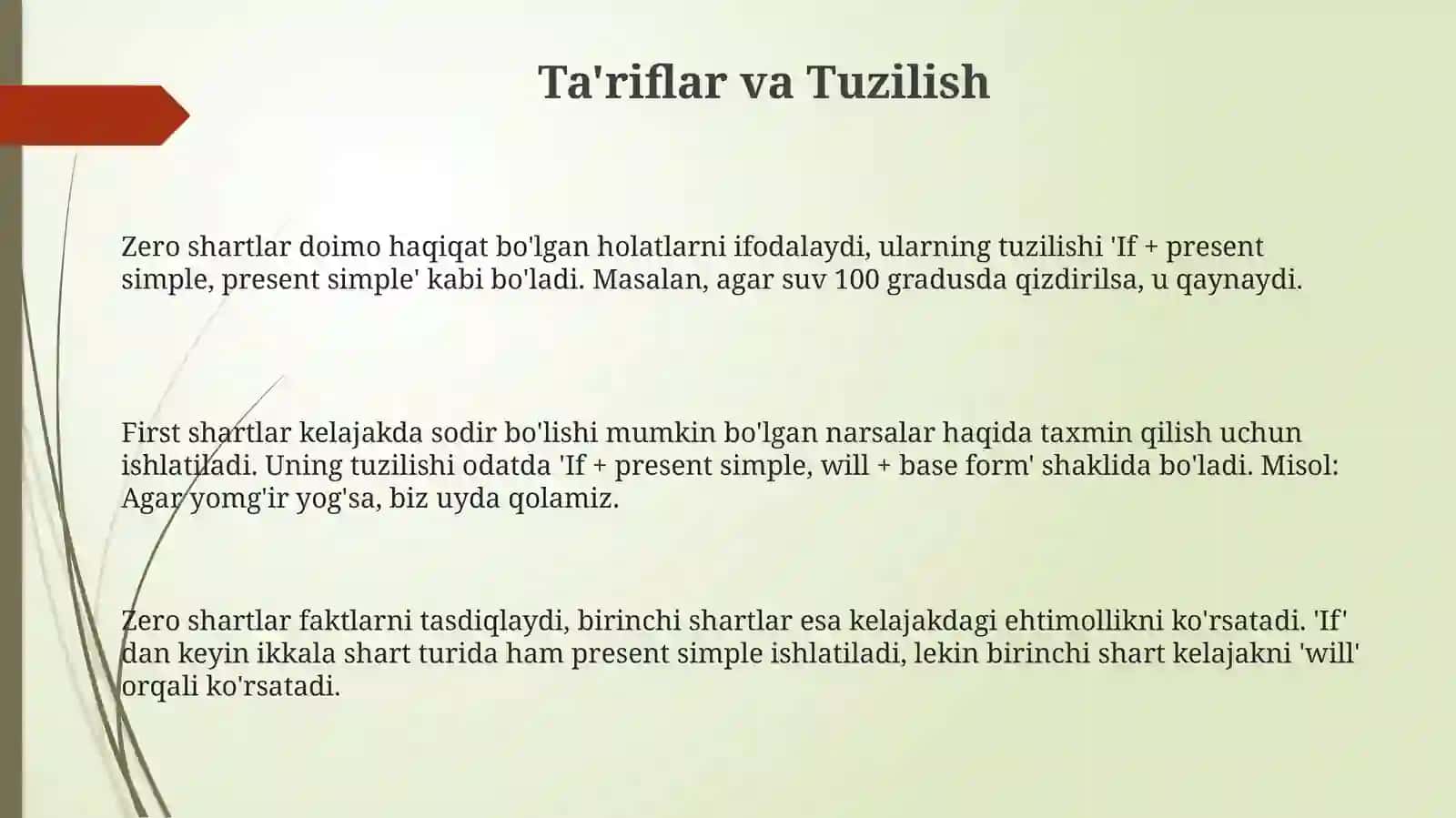 Zero va First shart gaplar 3