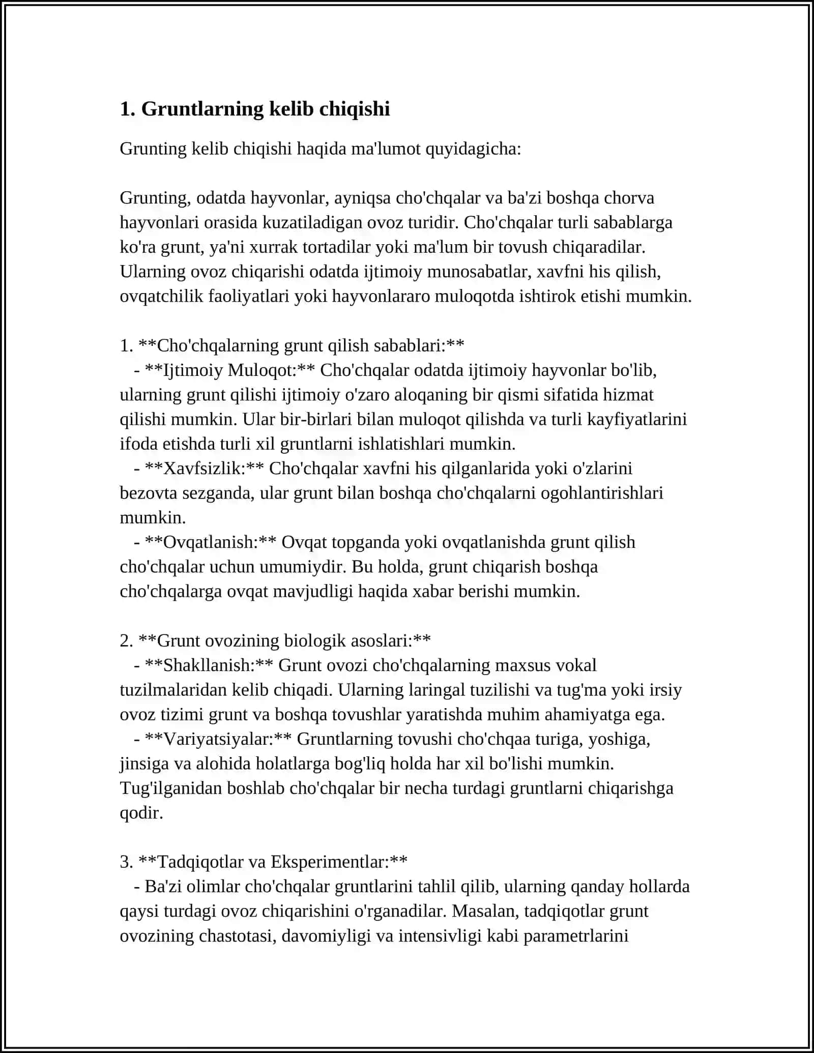 MAYDA ZARRALARDAN TASHKIL TOPGAN GRUNTLAR 3