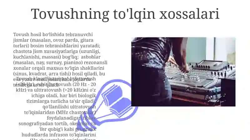 Tovushning to'lqin xossalari 3