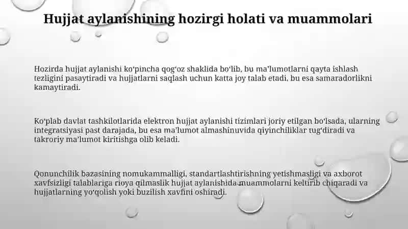 Oʻzbekiston Respublikasida hujjatchilikning takomillashuvi 3