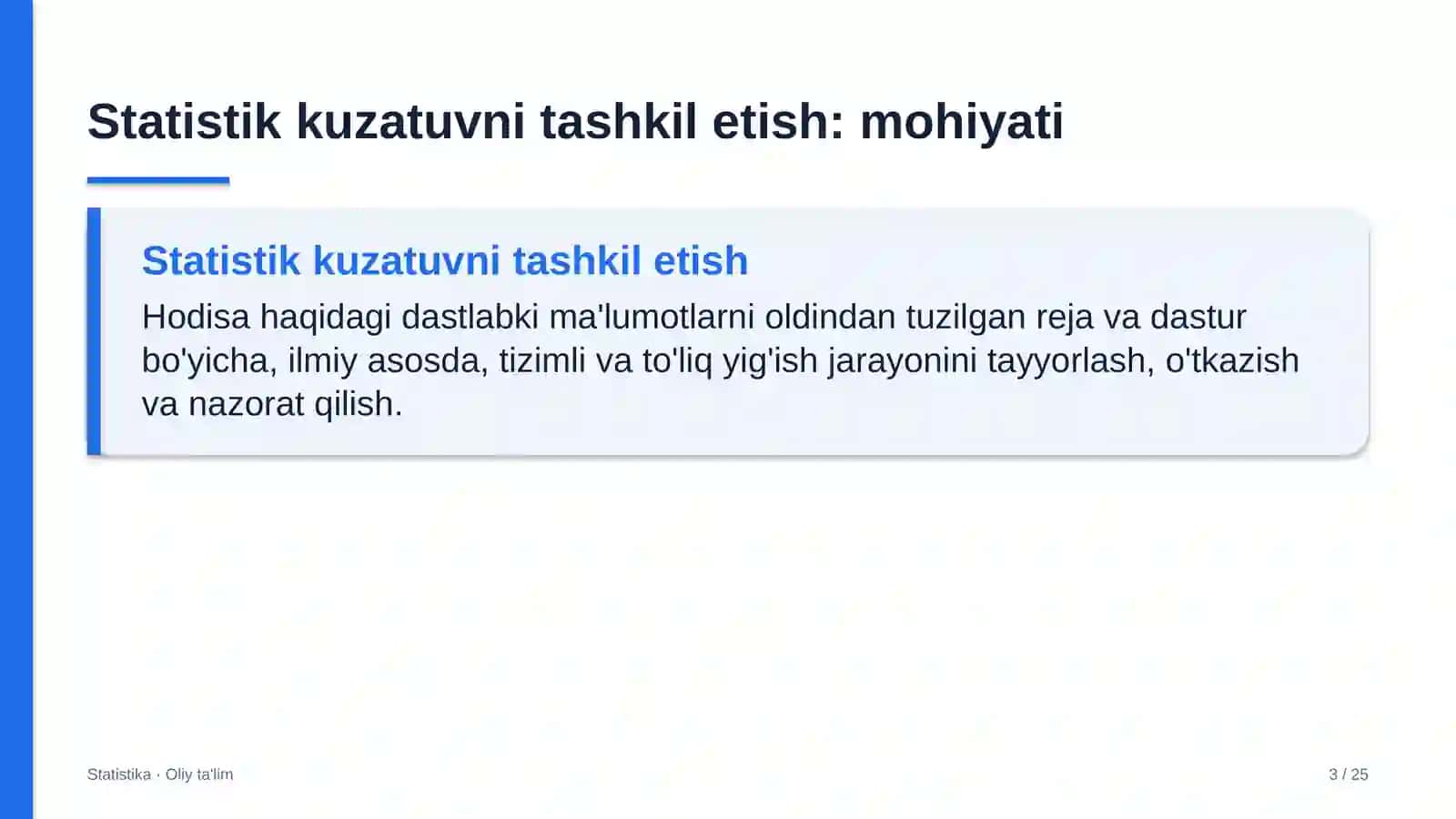 Dasturiy ta'minot ishlab chiqish kompaniyalarida statistik kuzatuvni tashkil etish 3