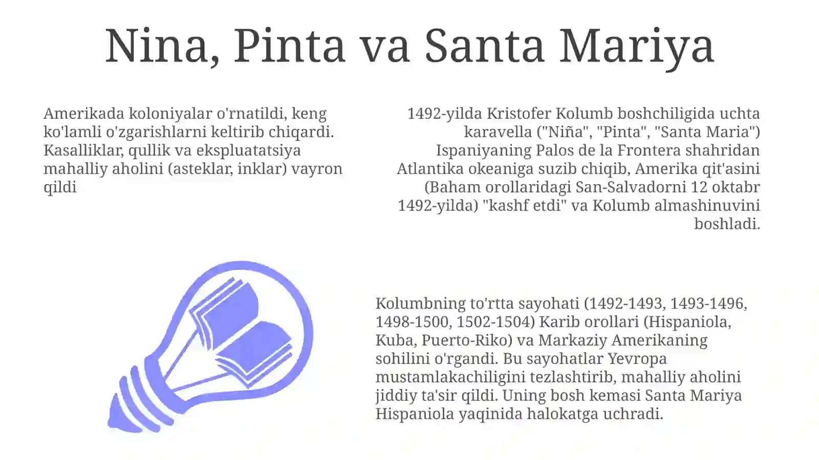 Kolumbning dengiz sayohatlari va yangi qit'aning kashf etilishi 3