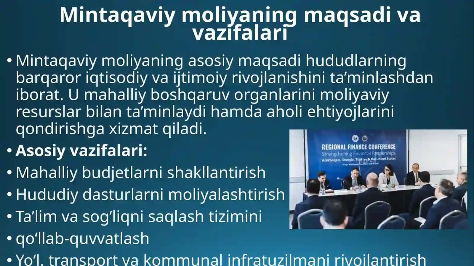 Mintaqaviy Moliya 3