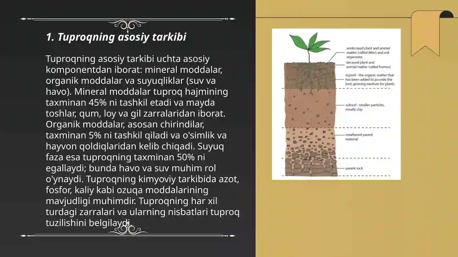 Tuproqing asosiy tarkibi 3