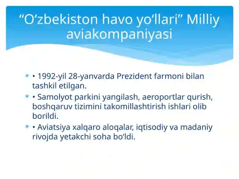 Transport xizmatlari turizm sohasida 3