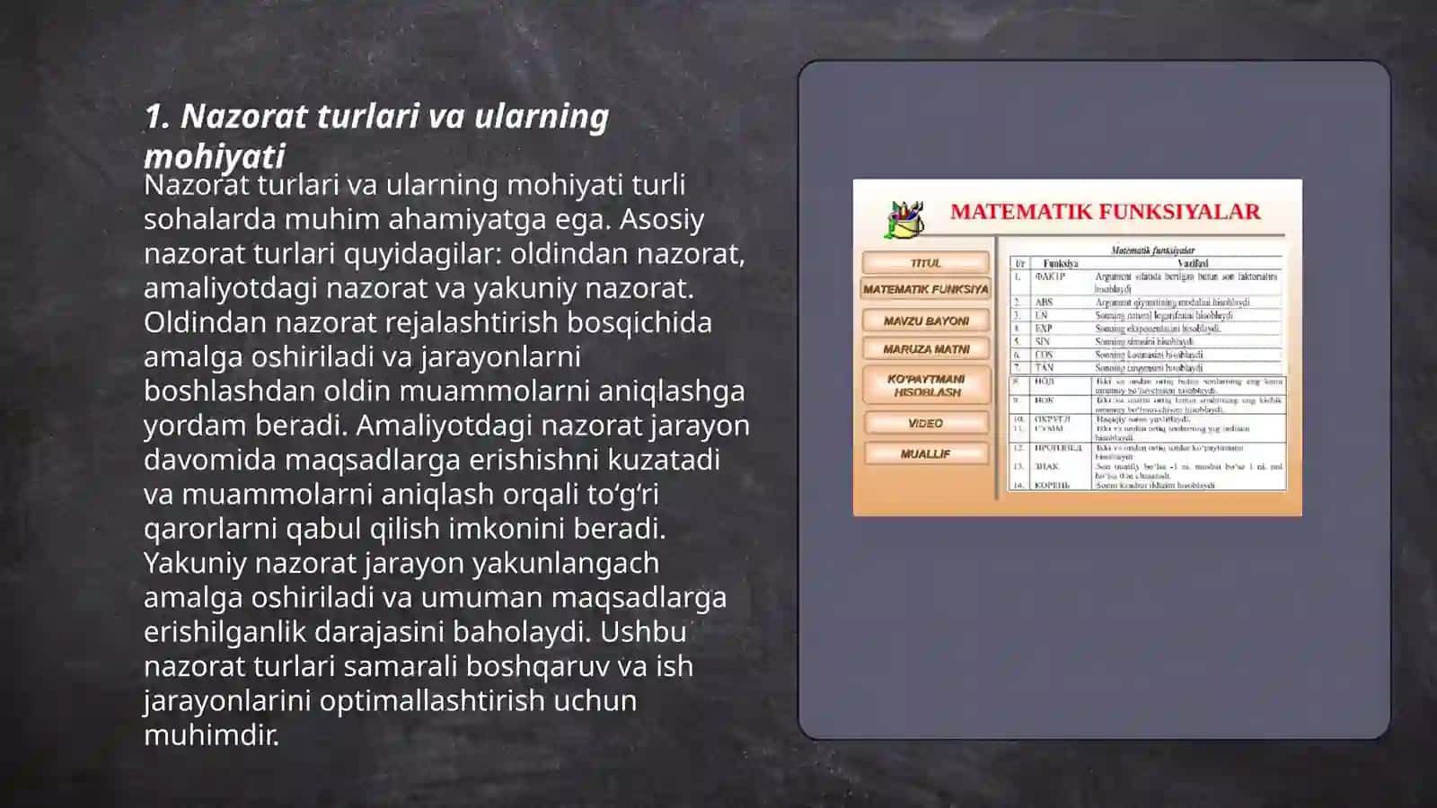 Nazorat turlari va ularning mohiyati 3