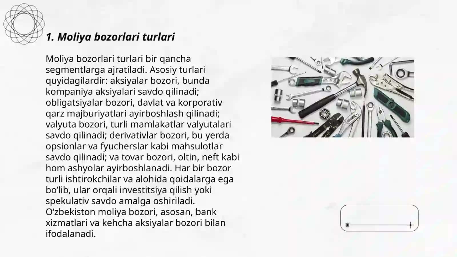 Moliya bozorlari turlari 3