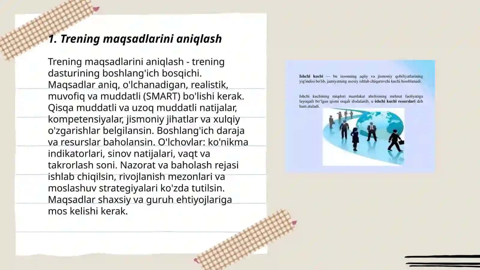 Treningni muhim jihatlari 3