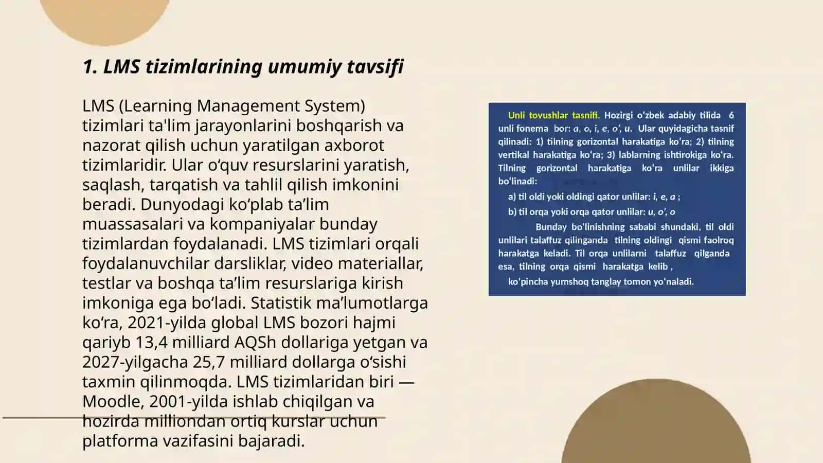 LMS turlari va ularning tasnifi 3