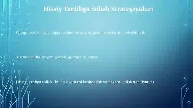 Hissiy Holatlarni Ta'riflash 3