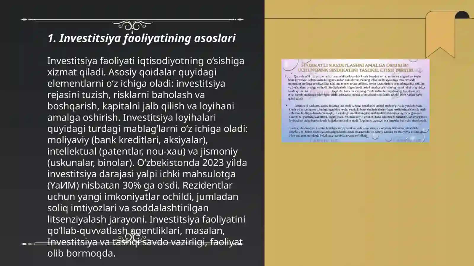 Investitsiya faoliyatini kreditlash 3