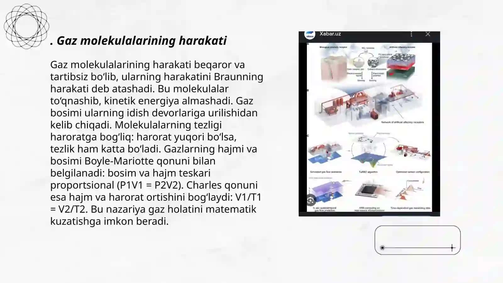 Gaz molekulalarining harakati 3