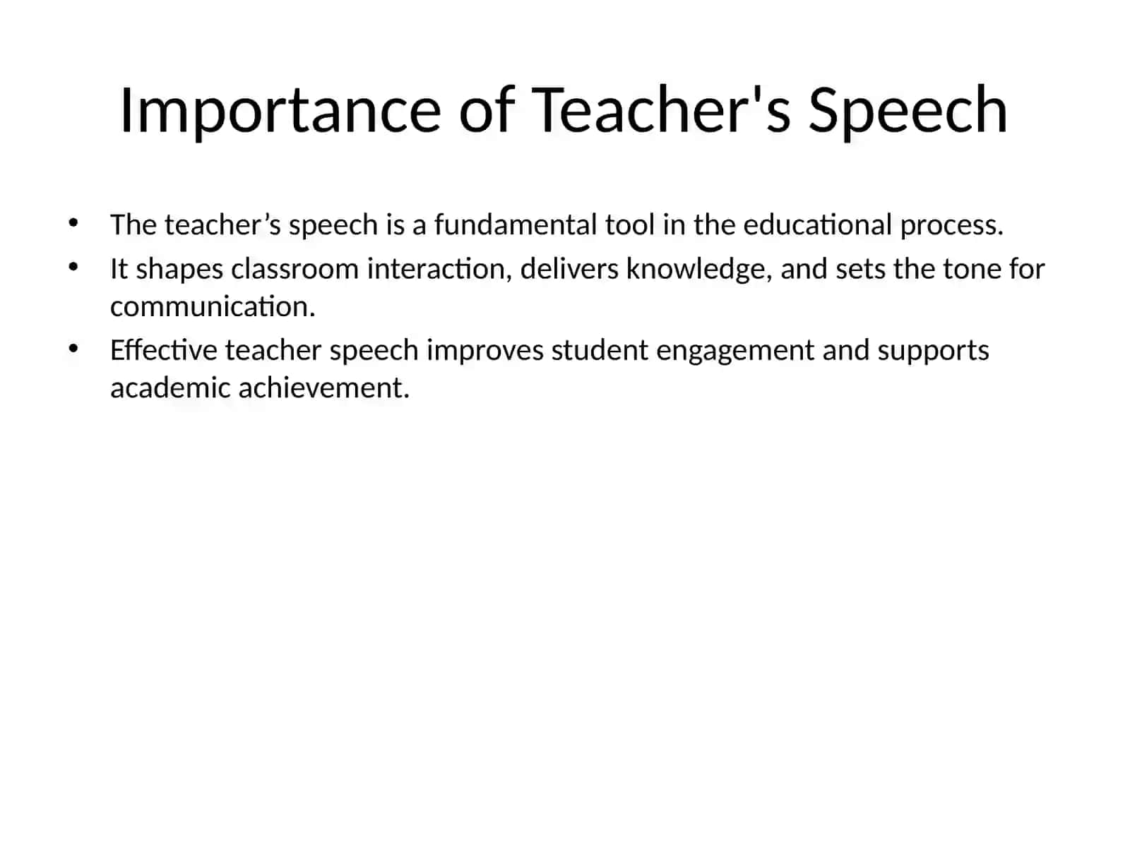 Sociolinguistic Aspects of Teacher’s Speech 3