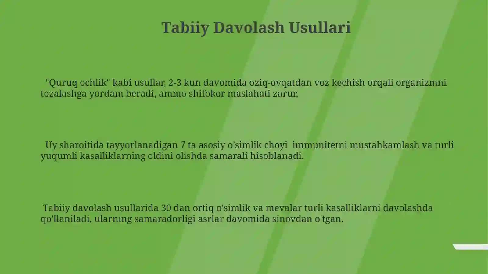 Sogʻlom turmush tarziga oid xalqona ibratlar 3