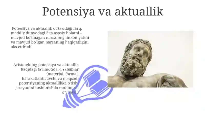 Aristotelning borliq toʻgʻrisidagi taʼlimoti 3