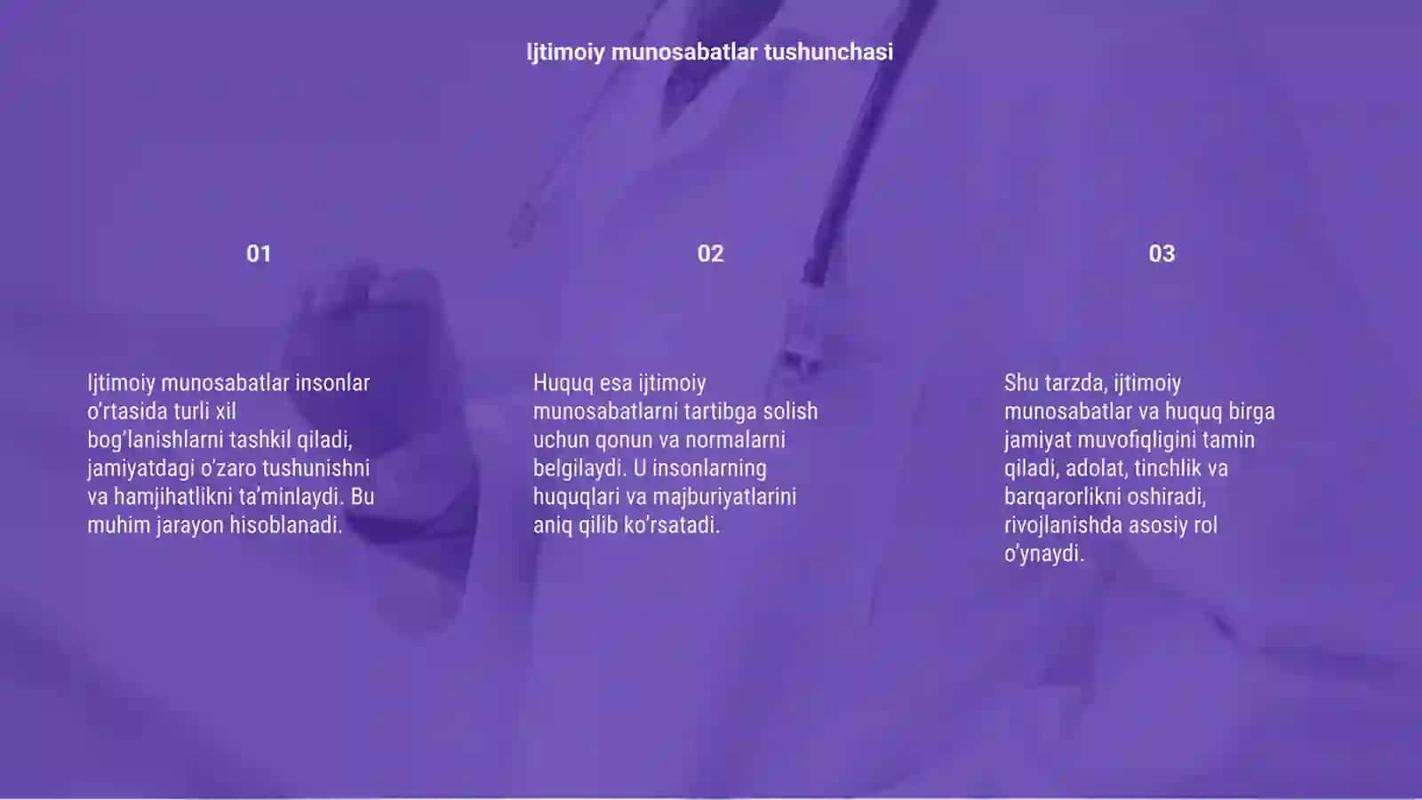 Ijtimoiy munosabatlar va huquq 3
